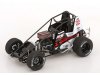 Масштабная модель Murray-Marks Motorsports Sprint Car #19 Brent Marks 2022 белый с черным ракурс 3