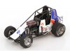 Масштабная модель Pabst Blue Ribbon Sprint Car #5 Lucas Wolfe 2022 синий с белым ракурс 3
