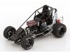 Масштабная модель Huset Sprint Car #2 Gravel 2022 черный с белым ракурс 3