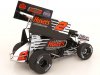 Масштабная модель Huset Sprint Car #2 Gravel 2022 черный с белым ракурс 2