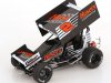 Масштабная модель Huset Sprint Car #2 Gravel 2022 черный с белым