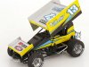 Масштабная модель Buch Motorsports Sprint Car #13 Justin Peck 2022 желтый с черным