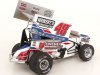 Масштабная модель Weikerts Livestock / Sweeney Sprint Car #48 Danny Dietrich 2022 серебристый с белым ракурс 2