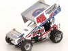 Масштабная модель Weikerts Livestock / Sweeney Sprint Car #48 Danny Dietrich 2022 серебристый с белым