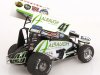 Масштабная модель Jason Johnson Racing Sprint Car #41 (2022) белый с зеленым ракурс 2