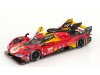 Масштабная модель Ferrari 499P 3.0l Turbo V6 Команда Ferrari AF Corse #51 3-й 24 часа Ле-Мана 2024 Alessandro Pier Guidi - James Calado - Antonio Giovinazzi, красный ракурс 3