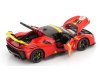 Масштабная модель Ferrari SF90 XX #51 Победитель 24 часа Ле-Мана - Exclusive Carmodel, красный с желтым ракурс 4