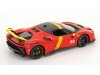 Масштабная модель Ferrari SF90 XX #51 Победитель 24 часа Ле-Мана - Exclusive Carmodel, красный с желтым ракурс 2