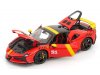 Масштабная модель Ferrari SF90 XX #51 Победитель 24 часа Ле-Мана - Exclusive Carmodel, красный с желтым ракурс 3