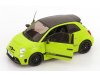 Масштабная модель Fiat Nuova 500 Abarth 595 (2023) светло-зеленый с черным ракурс 3