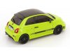Масштабная модель Fiat Nuova 500 Abarth 595 (2023) светло-зеленый с черным ракурс 2