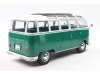Масштабная модель Volkswagen T1 Samba Bus 1962 зеленый с белым ракурс 2