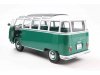 Масштабная модель Volkswagen T1 Samba Bus 1962 зеленый с белым ракурс 3