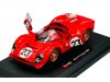 Масштабная модель Ferrari 330 P3 4.0l V12 Spider Команда Ferrari Spa Sefac #23 Победитель 24 часа Дейтоны 1967 Lorenzo Bandini - Chris Amon, красный ракурс 2
