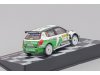 Масштабная модель Skoda Fabia S2000 #1 J. Kopecky, белый с зеленым ракурс 2