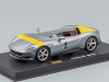 Масштабная модель Ferrari Monza SP1 (2018) серый с желтым