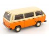 Масштабная модель Volkswagen T3a Minibus 1978 оранжевый с белым ракурс 2