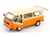 Масштабная модель Volkswagen T3a Minibus 1978 оранжевый с белым ракурс 3