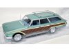 Масштабная модель Ford Country Squire 1960 бирюзовый металлик с отделкой деревом (вуди) ракурс 1