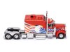 Масштабная модель Peterbilt 379 Custom 2002 Седельный Тягач красный(с флагом) ракурс 6
