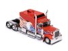Масштабная модель Peterbilt 379 Custom 2002 Седельный Тягач красный(с флагом) ракурс 7
