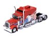 Масштабная модель Peterbilt 379 Custom 2002 Седельный Тягач красный(с флагом)