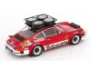 Масштабная модель Porsche 911 SC Gr.4 Техничка Porsche Almeras Rally Team Almeras/Tilber/Nogue Ралли Монте-Карло 1980 с багажником и колесами на крыше ракурс 2