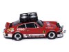 Масштабная модель Porsche 911 SC Gr.4 Техничка Porsche Almeras Rally Team Almeras/Tilber/Nogue Ралли Монте-Карло 1980 с багажником и колесами на крыше ракурс 9