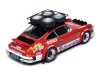 Масштабная модель Porsche 911 SC Gr.4 Техничка Porsche Almeras Rally Team Almeras/Tilber/Nogue Ралли Монте-Карло 1980 с багажником и колесами на крыше ракурс 8