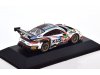 Масштабная модель Porsche 911 GT3 R #17 ADAC GT Masters Bachler/de Silvestro 2020 белый, черный, красный ракурс 2