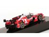 Масштабная модель Toyota GR010 3.5L V6 Команда Gazoo Racing #7 5-й 24 часа Ле-Мана 2025 Mike Conway, Kamui Kobayashi, Nyck De Vries, красный с белым ракурс 2