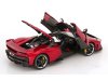 Масштабная модель Ferrari F80 2024 красный металлик, cеребристо-черные колеса ракурс 4