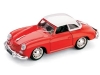 Масштабная модель Porsche 356 Hard Top 1952 красный с белым