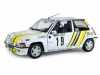 Масштабная модель Renault 5 GT Turbo MK2 #19 Ралли Монте-Карло 1989 Alain Oreille, Gilles Thimonier, белый 1:18 Solido S1810006