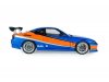 Масштабная модель Nissan Silvia (S15) Spec-S 2006 из к/ф Форсаж Токийский дрифт (Fast &amp; Furious) синий с оранжевым ракурс 6