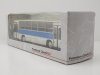 Масштабная модель автобус Ikarus 260.51 1975 белый с синим ракурс 3