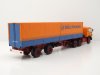Масштабная модель Mercedes-Benz NG 2232 тягач c полуприцепом Deutrans 1980 синий с оранжевым ракурс 2