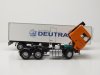 Масштабная модель Volvo F12 c полуприцепом-рефрижератором Deutrans 1980 оранжевый с белым ракурс 4