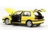 Масштабная модель Volkswagen Golf III GTi Colour Concept (3 двери) 1994 жёлтый 1:18 Norev 188507 ракурс 2