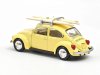 Масштабная модель Volkswagen Beetle 1303 с досками для серфинга 1973 Pastel Yellow(жёлтый) ракурс 2