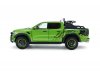Масштабная модель Ford Ranger Raptor 2024 зеленый металлик с черным 1:18 Solido S1813903 ракурс 2