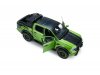 Масштабная модель Ford Ranger Raptor 2024 зеленый металлик с черным 1:18 Solido S1813903 ракурс 3
