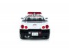 Масштабная модель Nissan Skyline GT-R (R34) 1999 полиция Японии, белый с черным 1:18 Solido S1804317 ракурс 6