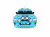 Масштабная модель Subaru Impreza S5 WRC 99 #2 Ралли Бельгии Ипр-Вестхук 1998 G.De.Mevius, J.M.Fortin, белый с голубым 1:18 Solido S1807411 ракурс 5