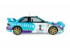 Масштабная модель Subaru Impreza S5 WRC 99 #2 Ралли Бельгии Ипр-Вестхук 1998 G.De.Mevius, J.M.Fortin, белый с голубым 1:18 Solido S1807411 ракурс 7