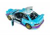 Масштабная модель Subaru Impreza S5 WRC 99 #2 Ралли Бельгии Ипр-Вестхук 1998 G.De.Mevius, J.M.Fortin, белый с голубым 1:18 Solido S1807411 ракурс 4
