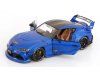 Масштабная модель Toyota GR Supra Bodykit Liberty Walk 2025 синий металлик 1:18 Solido S1815503 ракурс 3