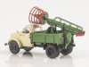Масштабная модель ТВГ-15М (51А) телескопическая гидравлическая автовышка, бежевый с зеленым и красным ракурс 5