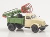 Масштабная модель ТВГ-15М (51А) телескопическая гидравлическая автовышка, бежевый с зеленым и красным ракурс 4
