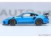 Масштабная модель Porsche 911 991-2 GT3 RS Coupe 2017 голубой 1:18 AUTOart 78182 ракурс 2